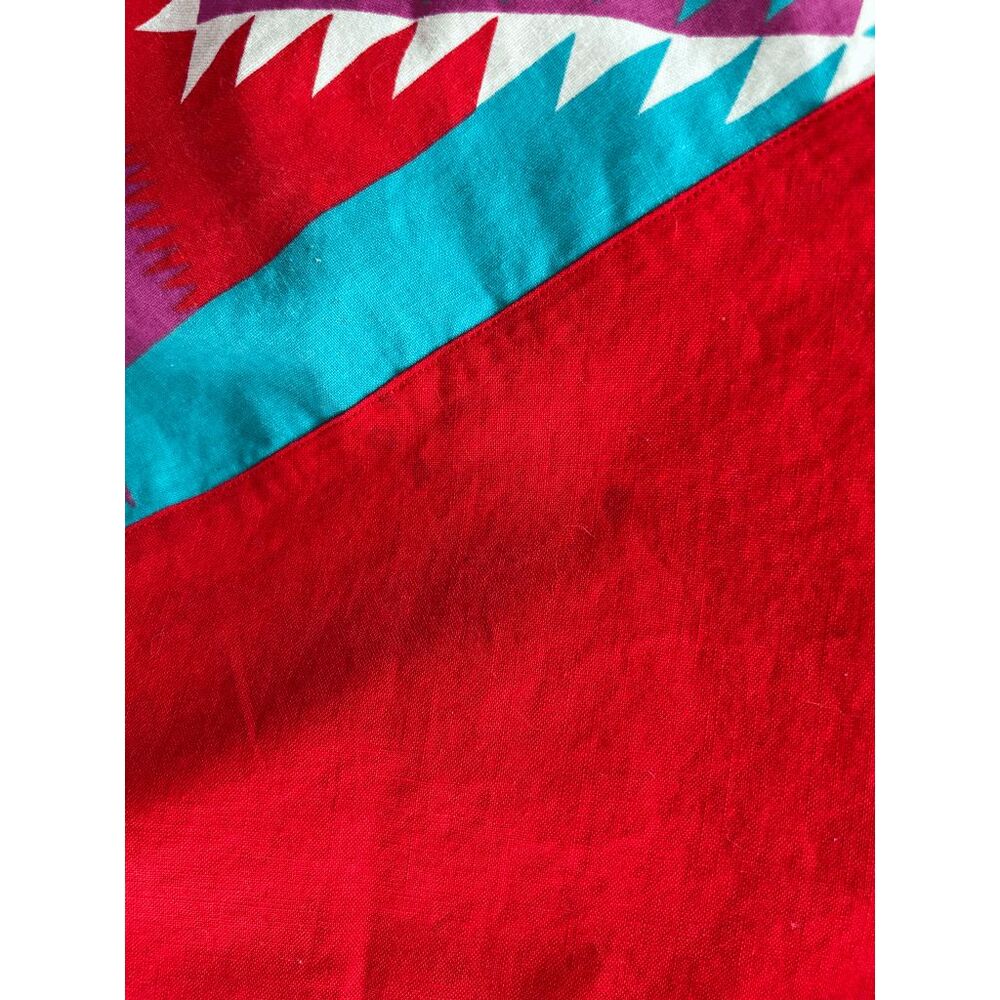 Southwest Canyon Western/Aztec Style Long Sleeve Pullover Shirt, Size L, Cotton - Picture 9 of 10